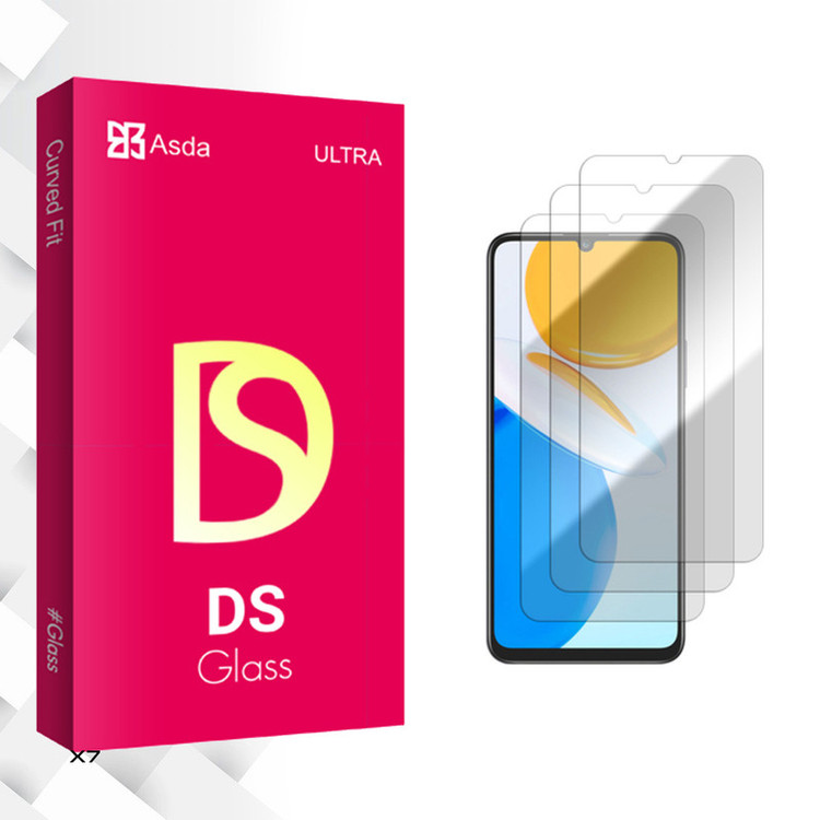محافظ صفحه نمایش شیشه ای آسدا مدل DS GlassMIX2106 مناسب برای گوشی موبایل آنر X7 بسته سه عددی