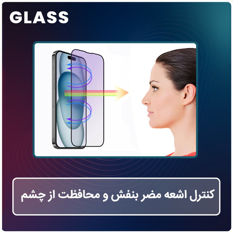 محافظ صفحه نمایش آنتی پرپل گلس مدل Resistant مناسب برای گوشی موبایل سامسونگ Galaxy A55