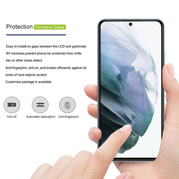محافظ صفحه نمایش شیشه ای بادیگارد مدل FS مناسب برای گوشی موبایل سامسونگ Galaxy S22