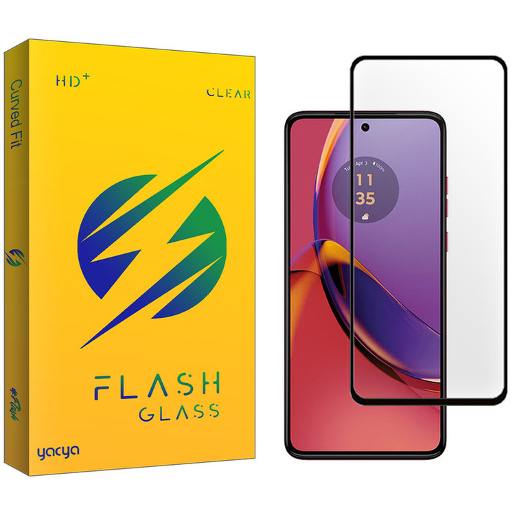 محافظ صفحه نمایش شیشه ای یاکیا مدل Flash مناسب برای گوشی موبایل موتورولا Moto G84 / G54 / G54 Power / G14