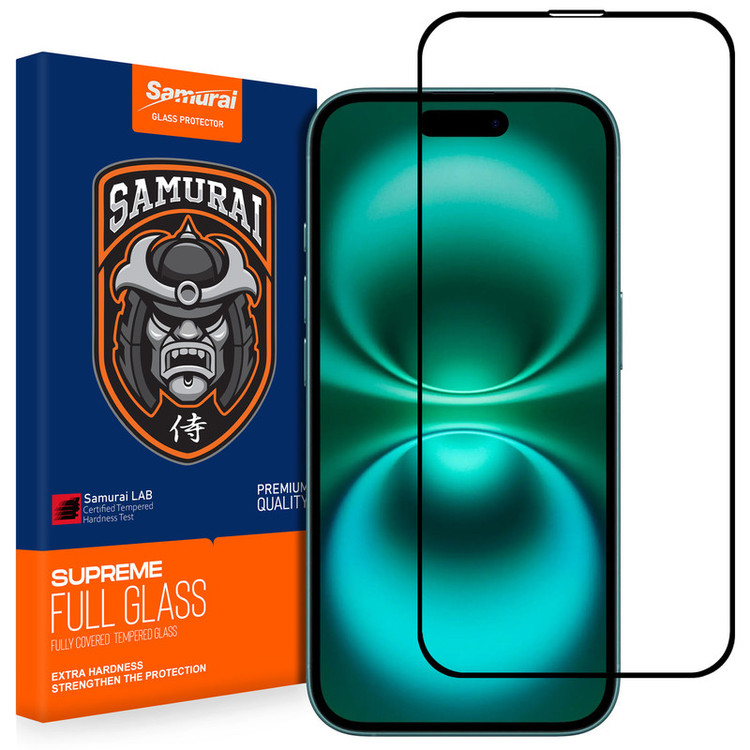 محافظ صفحه نمایش شیشه ای سامورایی مدل Glass Elite مناسب برای گوشی موبایل اپل iPhone 16
