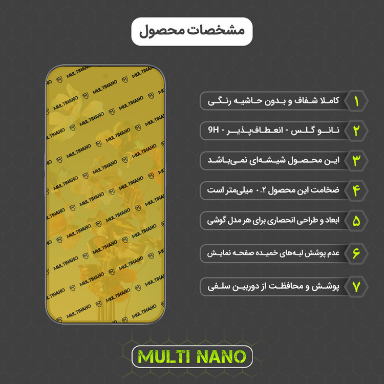 محافظ صفحه نمایش مولتی نانو مدل X-S2N مناسب برای گوشی موبایل ناتینگ Phone 2a Plus بسته دو عددی