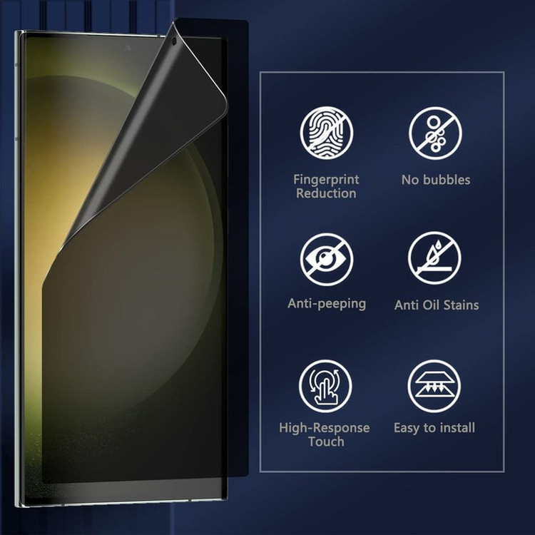 محافظ صفحه نمایش حریم شخصی بادیگارد مدل HydroGel مناسب برای گوشی موبایل سامسونگ Galaxy S23 Ultra به همراه محافظ پشت گوشی