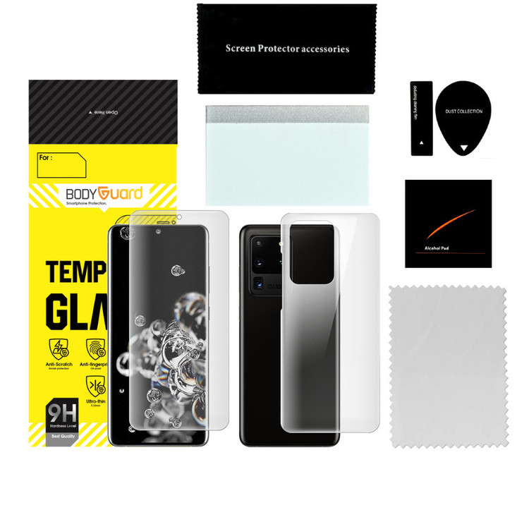 محافظ صفحه نمایش مات بادیگارد مدل HydroGel مناسب برای گوشی موبایل سامسونگ Galaxy S20 Ultra به همراه محافظ پشت گوشی