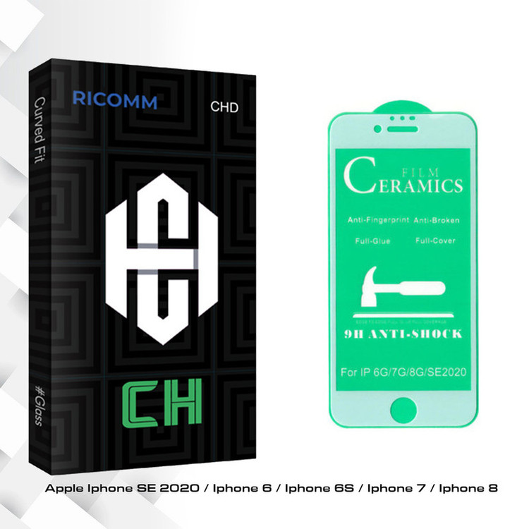 محافظ صفحه نمایش سرامیکی ریکام مدل CH glass مناسب برای گوشی موبایل اپل Iphone SE 2020 / 6 / 6S / 7 / 8