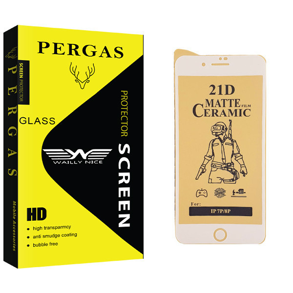 محافظ صفحه نمایش سرامیکی وایلی نایس مدل Pergas Glass مناسب برای گوشی موبایل اپل iPhone 7 Plus