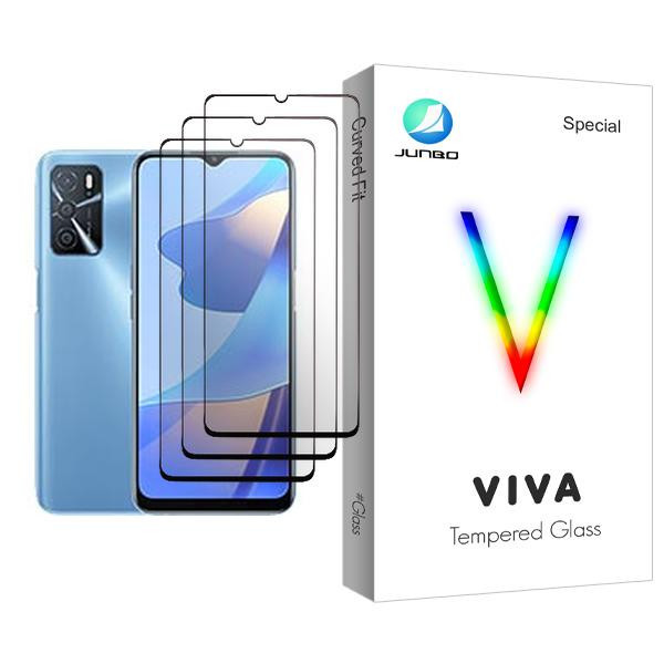 محافظ صفحه نمایش جانبو مدل Viva Glass MIX003 مناسب برای گوشی موبایل اوپو A16 بسته سه عددی