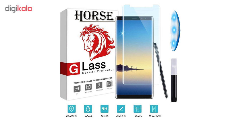 محافظ صفحه نمایش یووی لایت هورس مدل LVB مناسب برای گوشی موبایل سامسونگ Galaxy Note 8