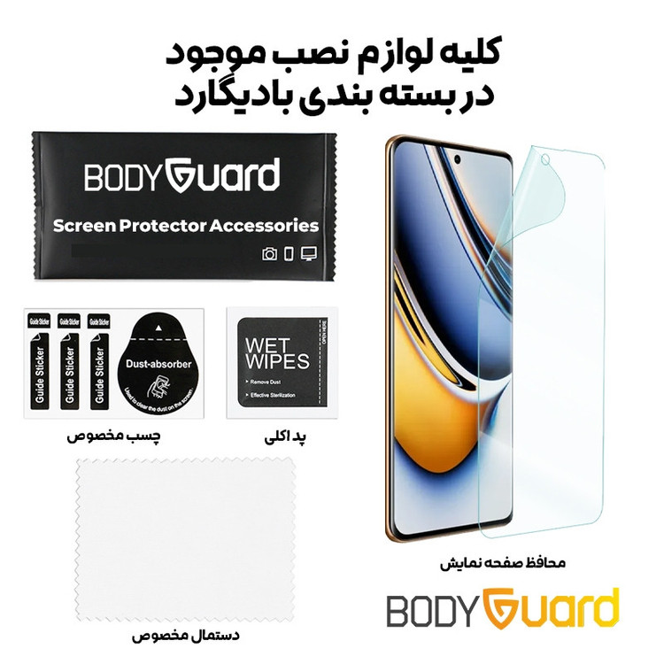 محافظ صفحه نمایش بادیگارد مدل Hydrogel مناسب برای گوشی موبایل ریلمی 11 Pro