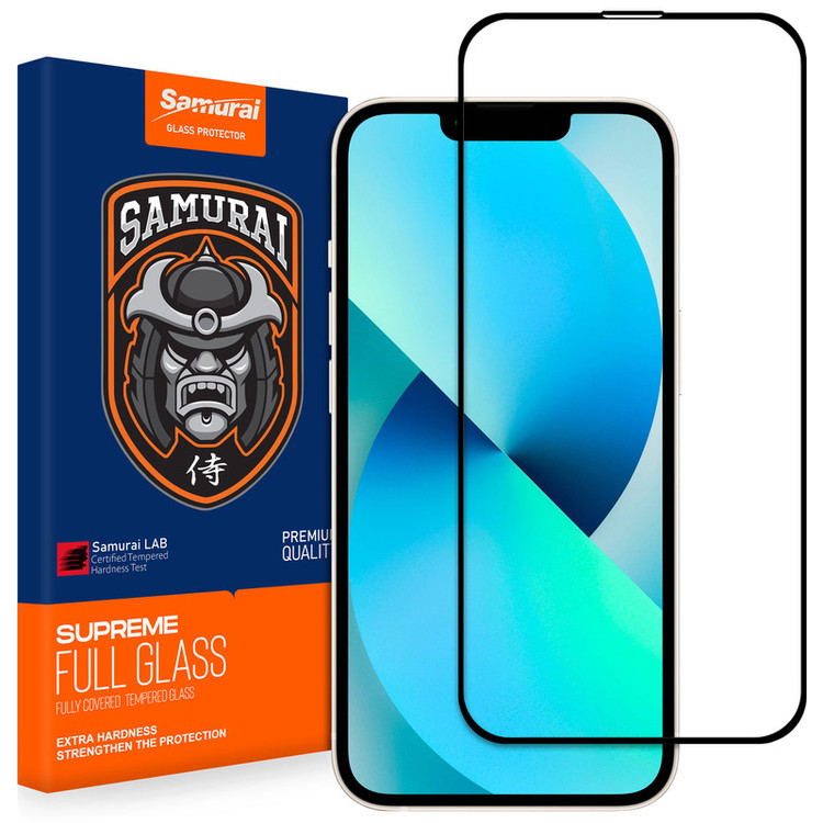 محافظ صفحه نمایش شیشه ای سامورایی مدل Glass Max مناسب برای گوشی موبایل اپل iPhone 13