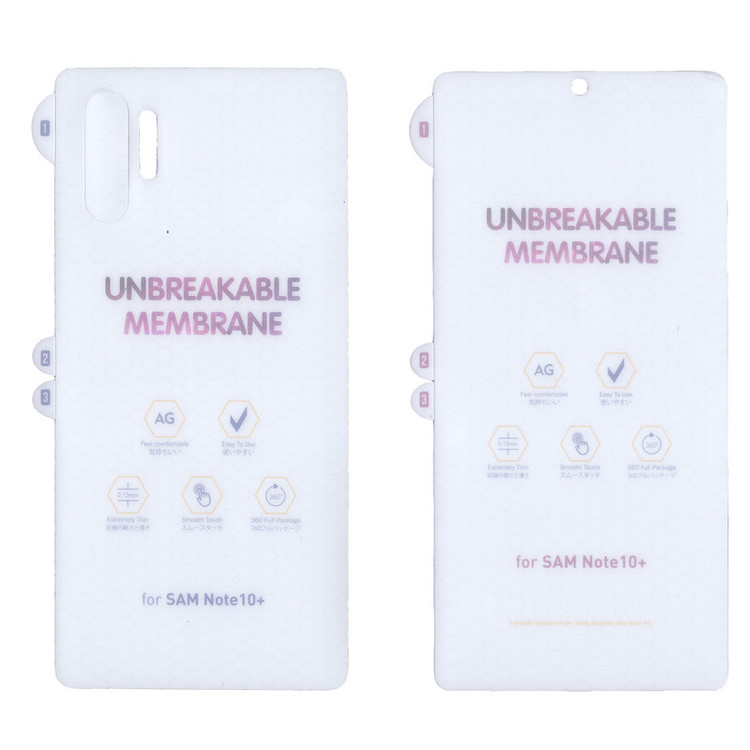 محافظ صفحه نمایش بوف مدل Hgm15 مناسب برای گوشی موبایل سامسونگ Galaxy Note 10 Plus به همراه پشت گوشی مات