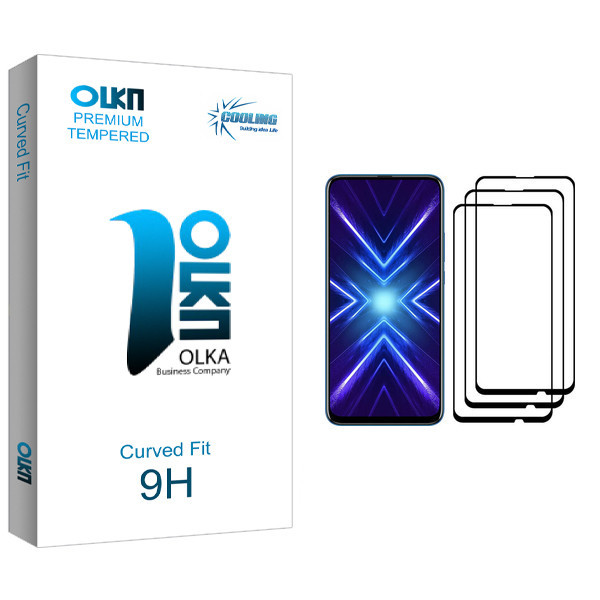 محافظ صفحه نمایش کولینگ مدل Olka glass مناسب برای گوشی موبایل آنر 9X بسته سه عددی