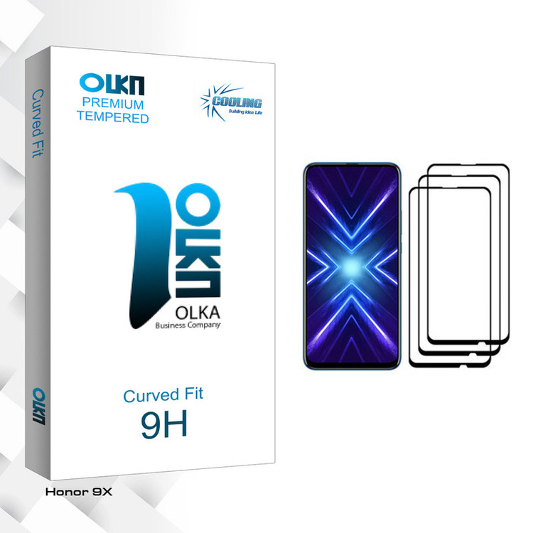 محافظ صفحه نمایش کولینگ مدل Olka glass مناسب برای گوشی موبایل آنر 9X بسته سه عددی