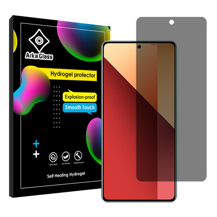 محافظ صفحه نمایش حریم شخصی آرکا گلس مدل Tough مناسب برای گوشی موبایل شیائومی Redmi Note 13 Pro 4G