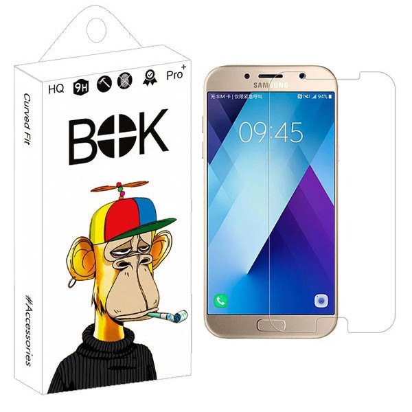 محافظ صفحه نمایش شیشه ای بوک مدل Lucid مناسب برای گوشی موبایل سامسونگ Galaxy A7 2017 / A720