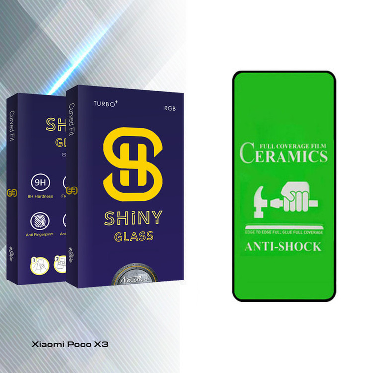 محافظ صفحه نمایش سرامیکی آتوچبو مدل Shiny Glass مناسب برای گوشی موبایل شیائومی Poco X3
