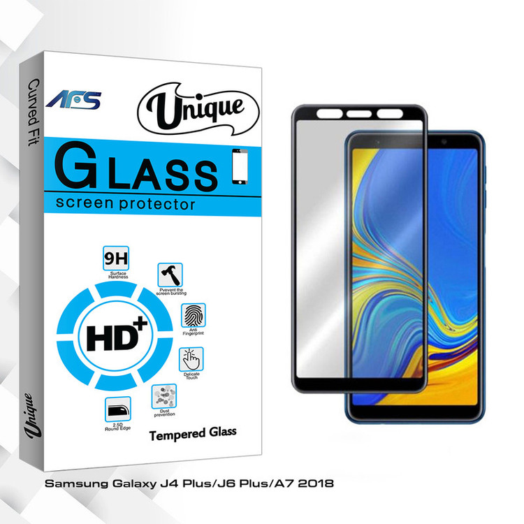 محافظ صفحه نمایش سرامیکی ای اف اس مدل Unique Glass مناسب برای گوشی موبایل سامسونگ Galaxy J4 Plus/J6 Plus/A7 2018