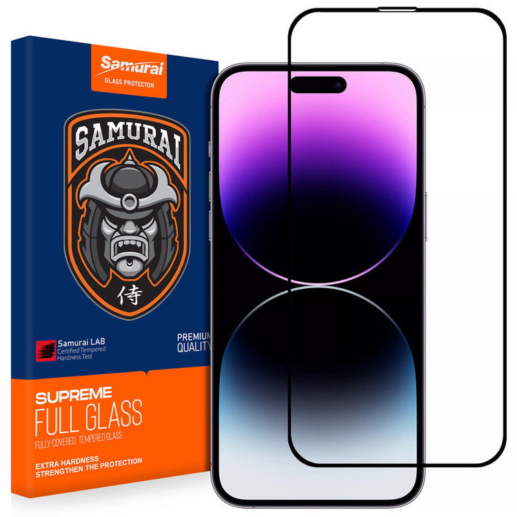 محافظ صفحه نمایش شیشه ای سامورایی مدل Glass Elite مناسب برای گوشی موبایل اپل iPhone 14 Pro Max