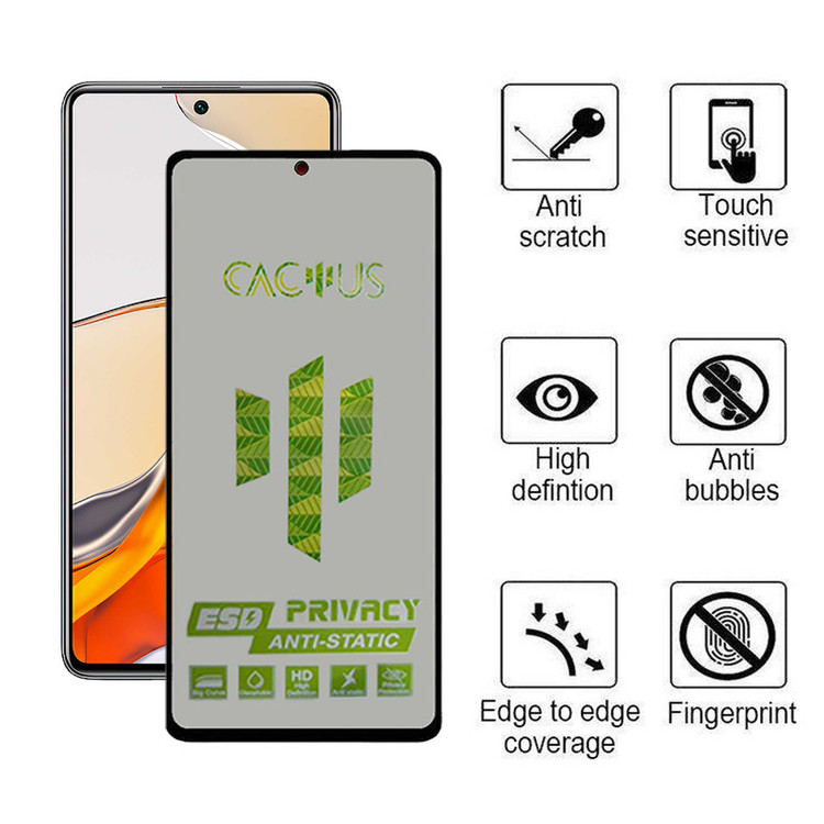 محافظ صفحه نمایش حریم شخصی اِپیکوی مدل Cactus-ESD-Privacy مناسب برای گوشی موبایل شیائومی Mi 12T Pro / Mi 12T / Mi 11T Pro / Mi 11T