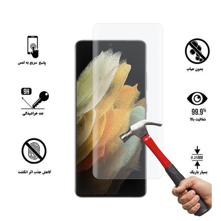 محافظ صفحه نمایش یووی لایت هورس مدل LVB مناسب برای گوشی موبایل سامسونگ Galaxy S21 Ultra 5G