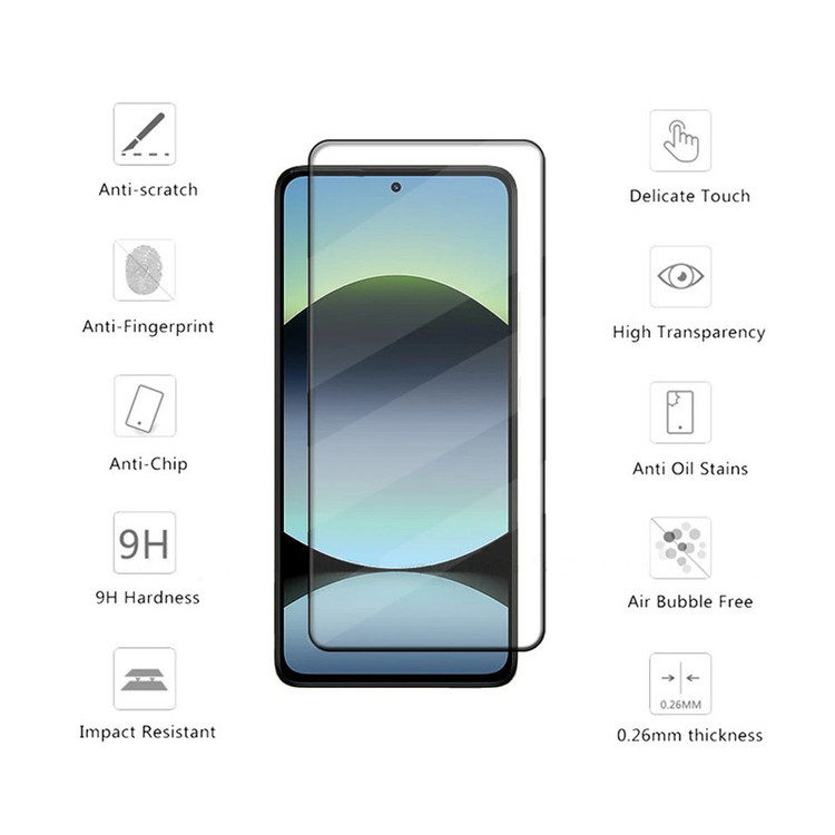 محافظ صفحه نمایش سامورایی مدل ovglass مناسب برای گوشی موبایل شیائومی Redmi Note 14 4G