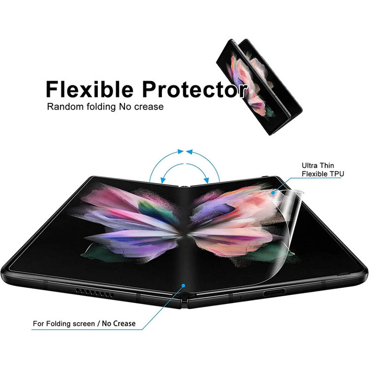 محافظ صفحه نمایش بادیگارد مدل HydroGel مناسب برای گوشی موبایل سامسونگ Galaxy Z Fold 5 به همراه محافظ پشت گوشی