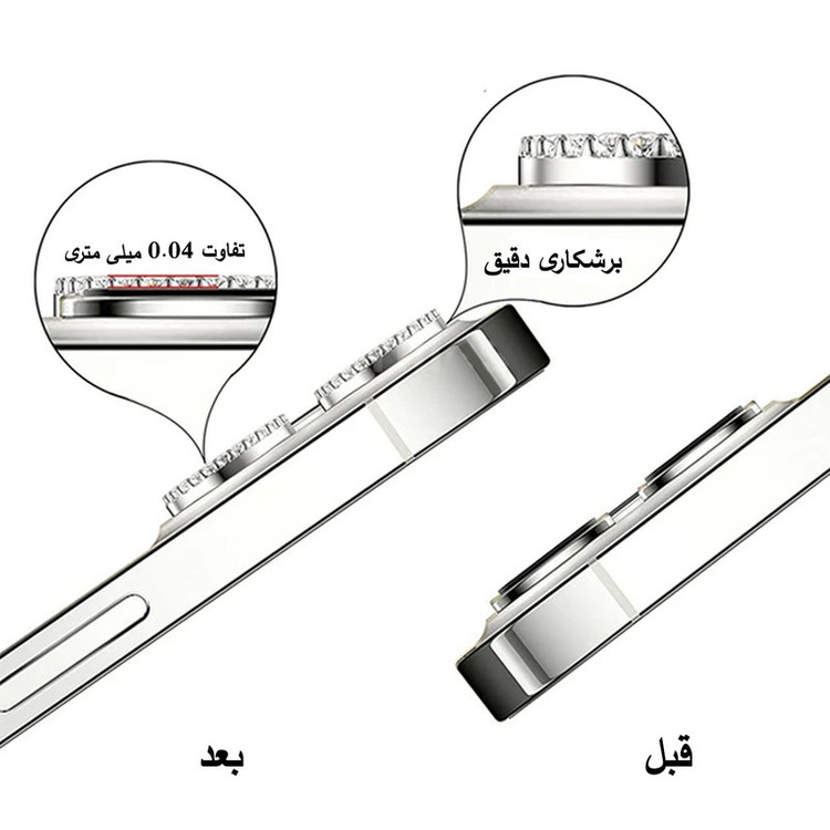 محافظ لنز دوربین رینگی امگلس مدل Ring-Diamond-MG مناسب برای گوشی موبایل شیائومی Poco C65