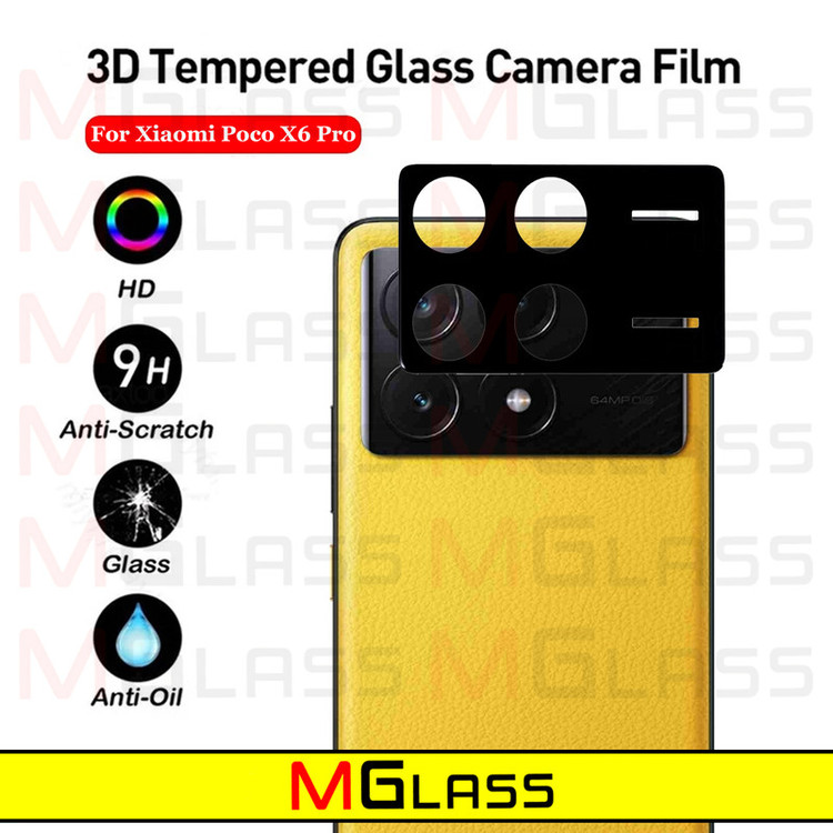 محافظ لنز دوربین امگلس مدل 3D-MG مناسب برای گوشی موبایل شیائومی Poco X6 Pro