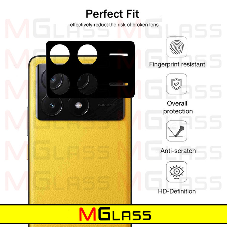 محافظ لنز دوربین امگلس مدل 3D-MG مناسب برای گوشی موبایل شیائومی Poco X6 Pro