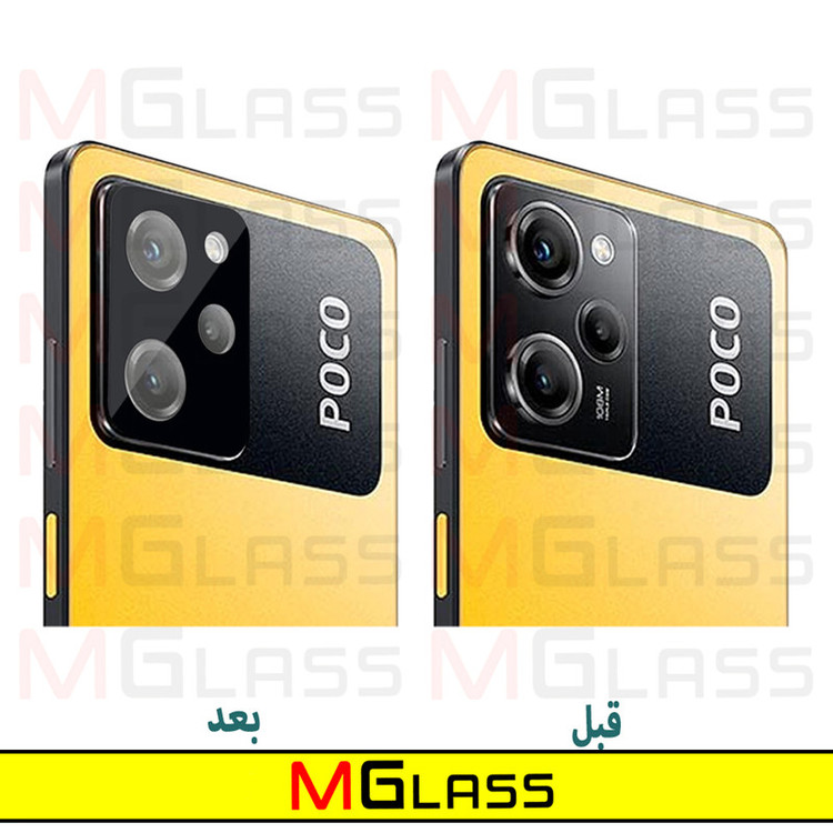 محافظ لنز دوربین امگلس مدل 3D-MG مناسب برای گوشی موبایل شیائومی Poco X5 Pro 5G