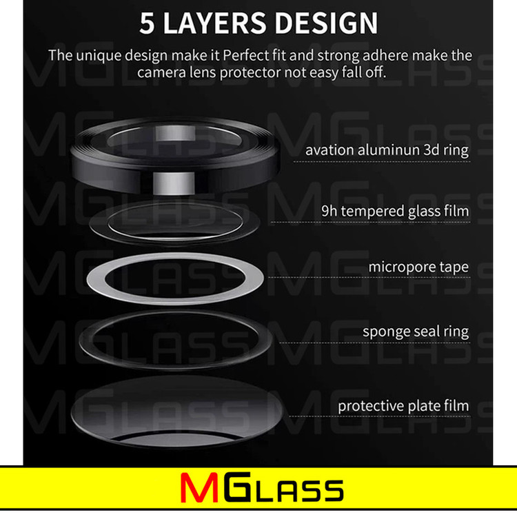 محافظ لنز دوربین امگلس مدل Ring-Metal-MG مناسب برای گوشی موبایل شیائومی Poco X6 Pro