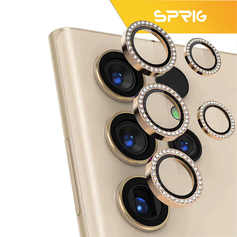 محافظ لنز دوربین رینگی D`HARD مدل Ring metal Diamond مناسب برای گوشی موبایل سامسونگ Galaxy S24 ultra 5G