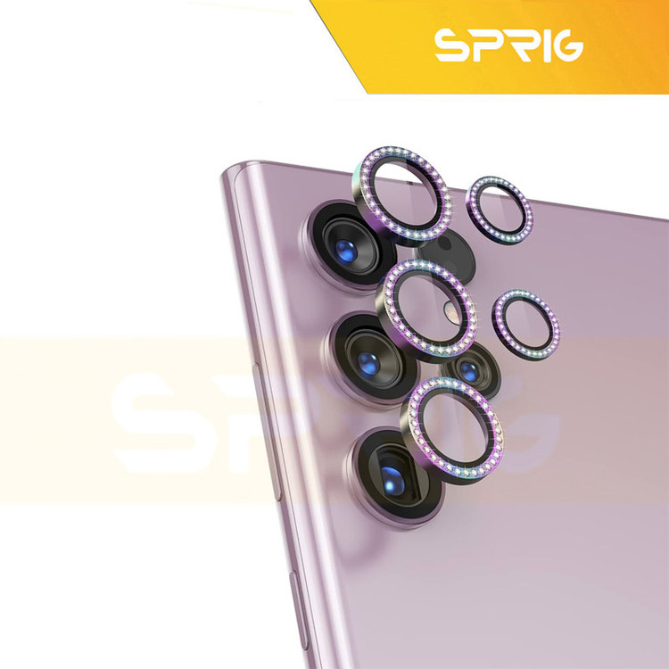 محافظ لنز دوربین رینگی D`HARD مدل Ring metal Diamond مناسب برای گوشی موبایل سامسونگ Galaxy S24 ultra 5G