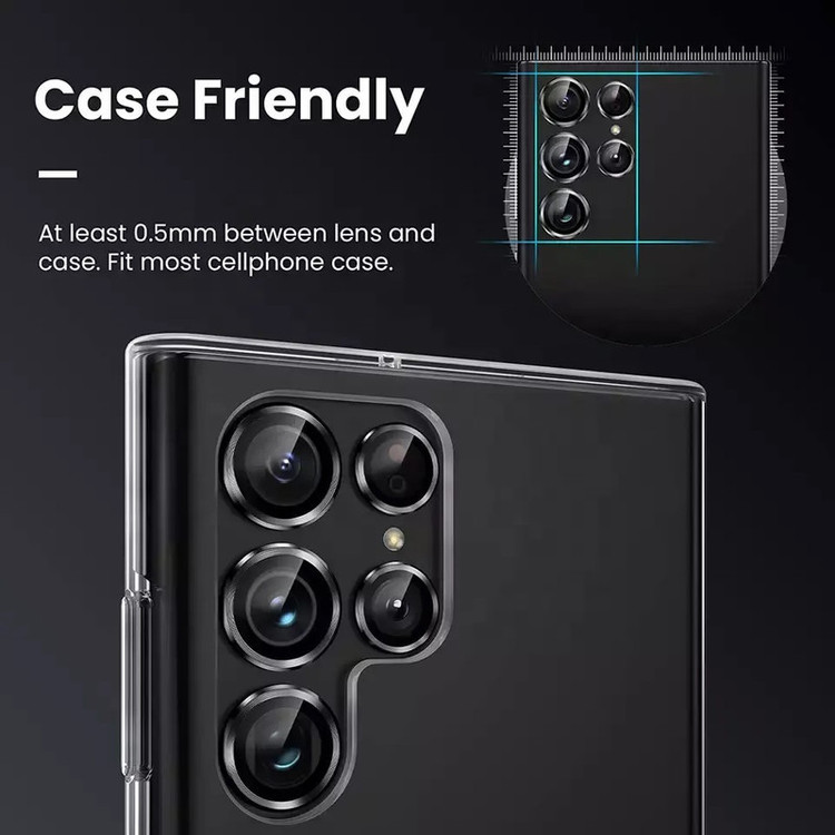 محافظ لنز دوربین مدل CAMERA مناسب برای گوشی موبایل سامسونگ Galaxy S23 ultra