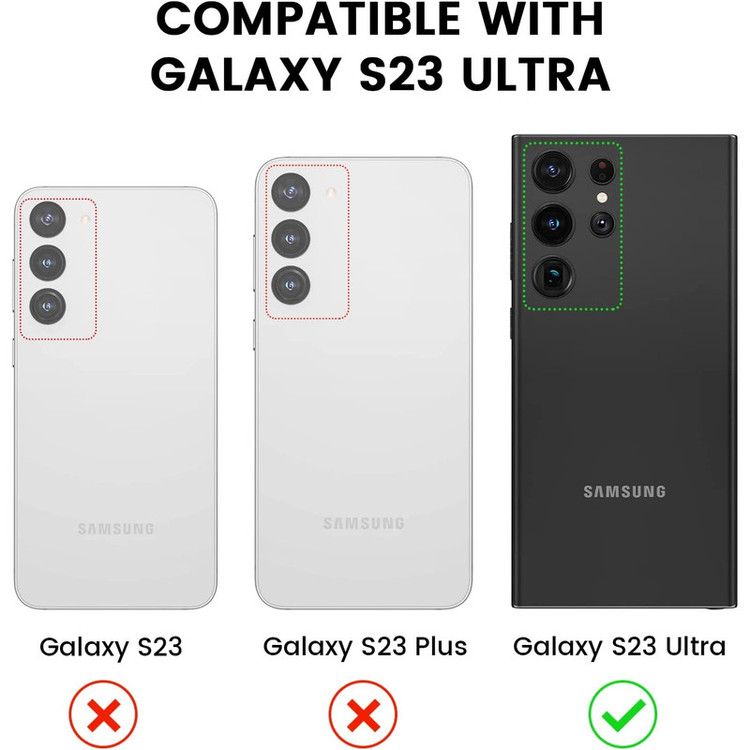 محافظ لنز دوربین بادیگارد مدل رینگی مناسب برای گوشی موبایل سامسونگ Galaxy S23 Ultra