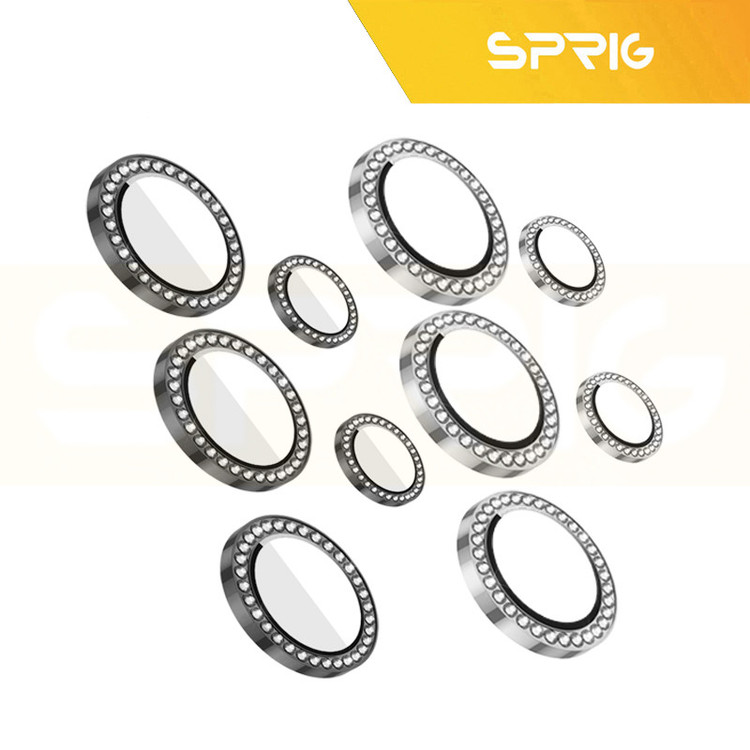 محافظ لنز دوربین رینگی اسپریگ مدل Ring metal Diamond مناسب برای گوشی موبایل سامسونگ Galaxy S25 ultra
