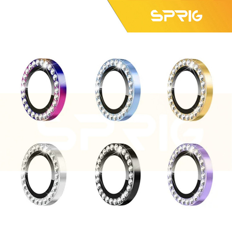 محافظ لنز دوربین اسپریگ مدل Ring Metal Diamond مناسب برای گوشی موبایل شیائومی Poco X7 Pro