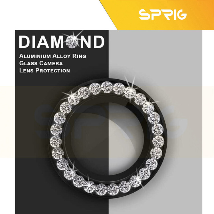 محافظ لنز دوربین اسپریگ مدل Ring Metal Diamond مناسب برای گوشی موبایل شیائومی Poco X7 Pro