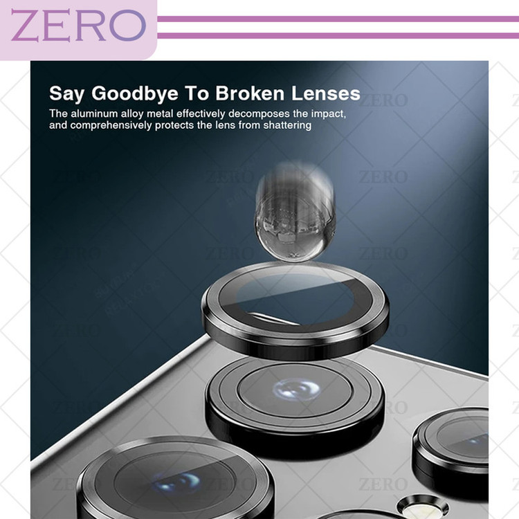 محافظ لنز دوربین زیرو مدل Ring-Metal-ZR مناسب برای گوشی موبایل سامسونگ Galaxy S24 Ultra