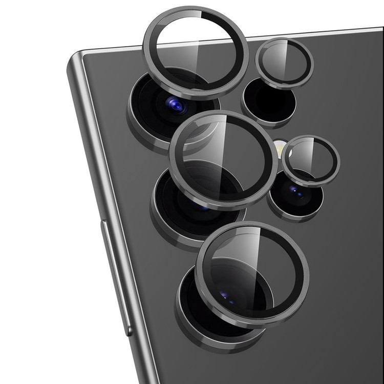 محافظ لنز دوربین گوف مدل Metal مناسب برای گوشی موبایل سامسونگ Galaxy S24 Ultra