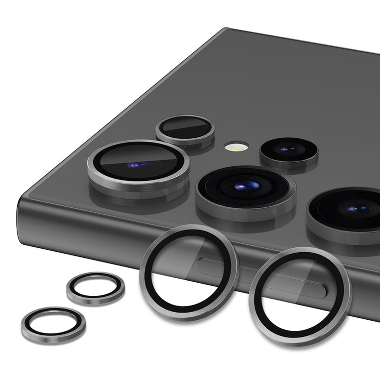 محافظ لنز دوربین گوف مدل Metal مناسب برای گوشی موبایل سامسونگ Galaxy S24 Ultra