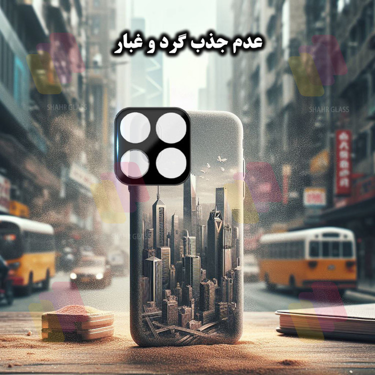 محافظ لنز دوربین شهر گلس مدل LENSFSH مناسب برای گوشی موبایل شیائومی Poco C3 / Poco C31 / Redmi 9C / Redmi 9 Activ