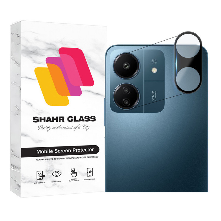محافظ لنز دوربین شهر گلس مدل LENSFSH مناسب برای گوشی موبایل شیائومی Redmi 13C 4G / Poco C65