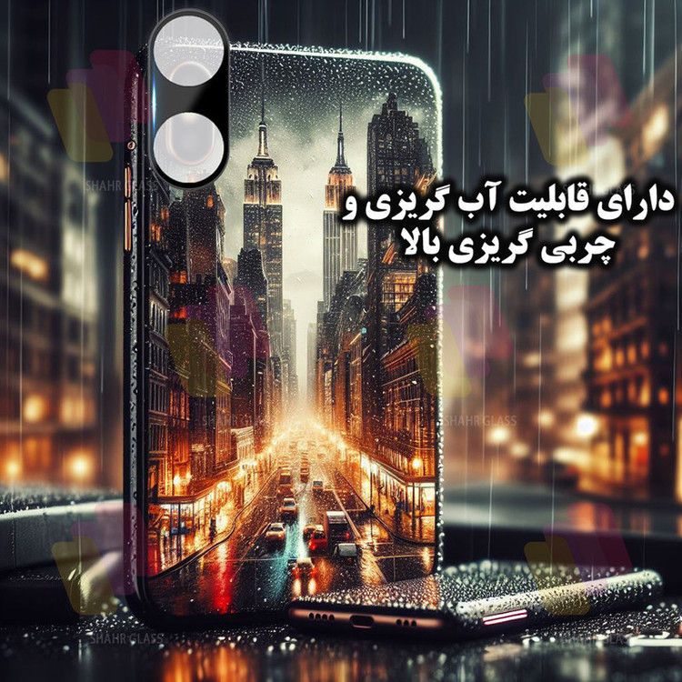 محافظ لنز دوربین شهر گلس مدل LENSFSH مناسب برای گوشی موبایل شیائومی Redmi 13C 4G / Poco C65