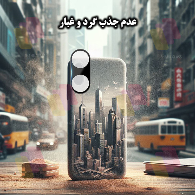 محافظ لنز دوربین شهر گلس مدل LENSFSH مناسب برای گوشی موبایل شیائومی Redmi 13C 4G / Poco C65