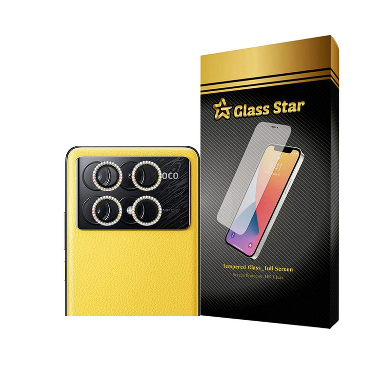محافظ لنز دوربین گلس استار مدل RNGLNGS مناسب برای گوشی موبایل شیائومی Poco X6 Pro 4G