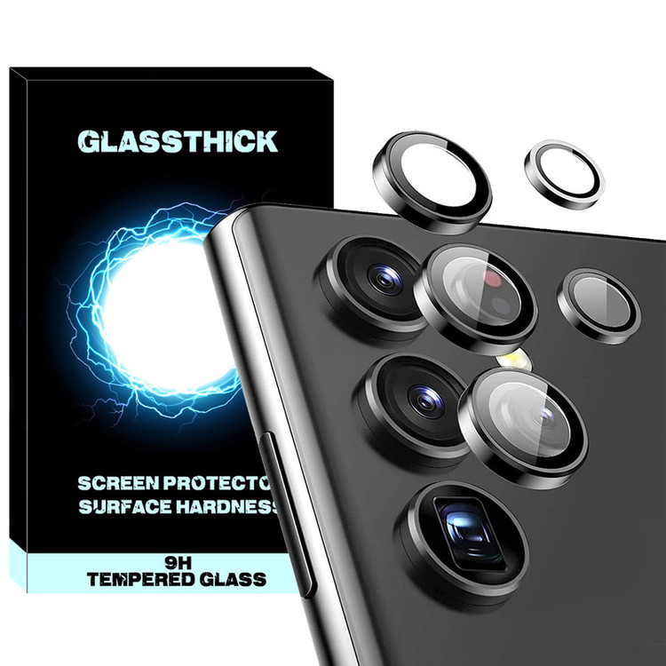 محافظ لنز دوربین گلستیک مدل Ring Metal مناسب برای گوشی موبایل سامسونگ Galaxy S23 Ultra