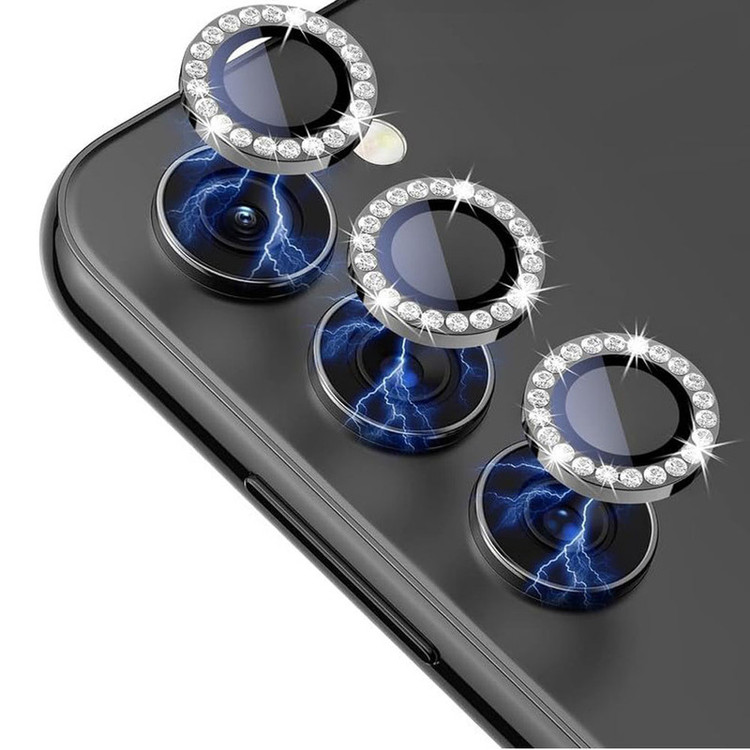 محافظ لنز دوربین ایرگلوری مدل نگین دار مناسب برای گوشی موبایل سامسونگ Galaxy S24 FE