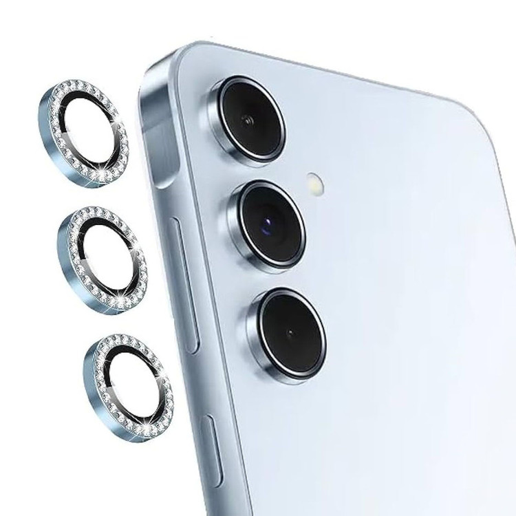 محافظ لنز دوربین ایرگلوری مدل نگین دار مناسب برای گوشی موبایل سامسونگ Galaxy S24 FE