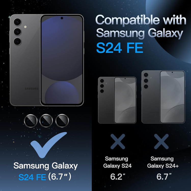 محافظ لنز دوربین راینو مدل رینگی مناسب برای گوشی موبایل سامسونگ Galaxy S24 FE